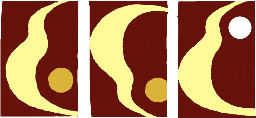Study for Hackney Empire Triptych painting