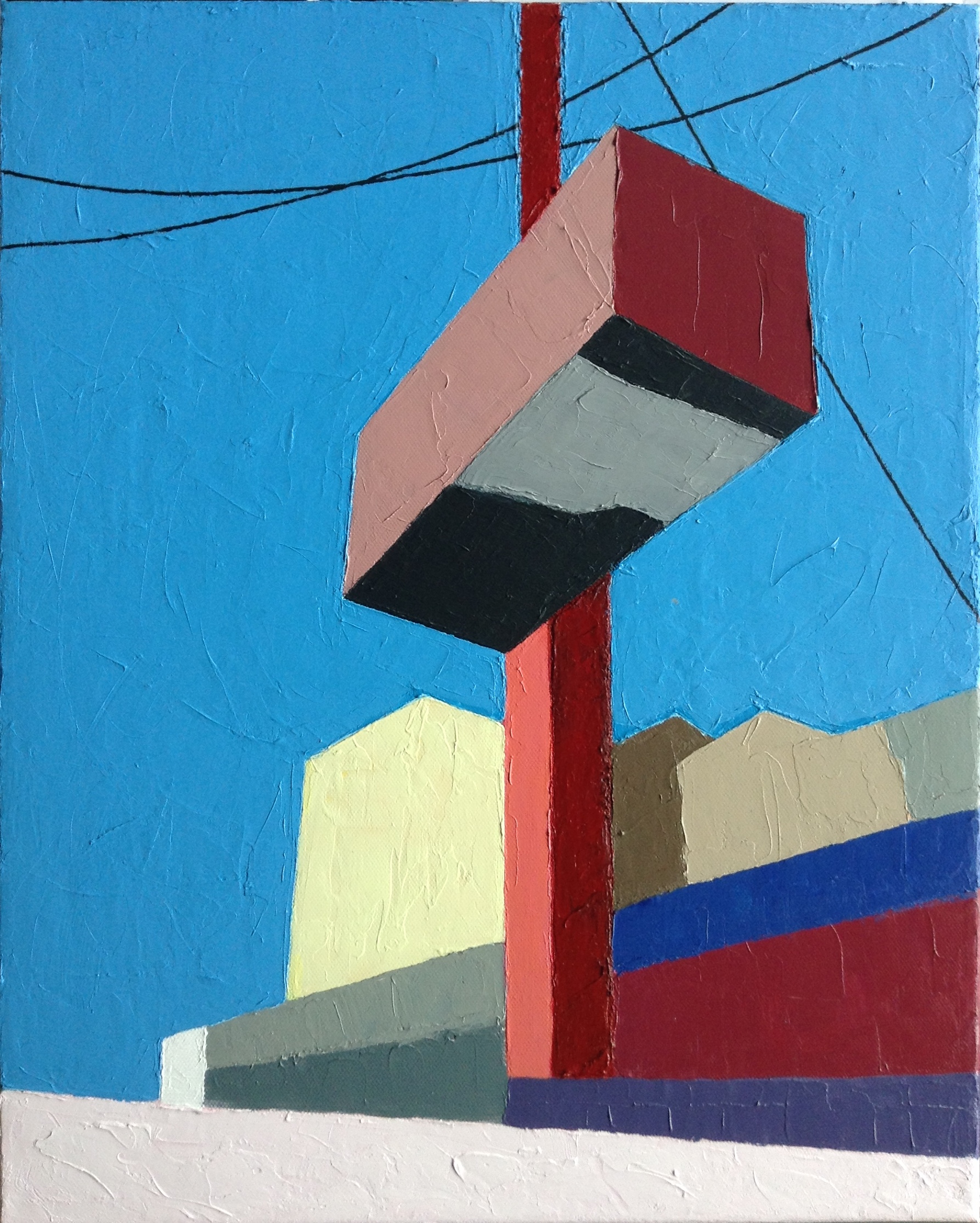 Docks III (one artwork from a framed triptich)